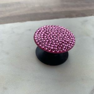 Pink Swarovski pop socket